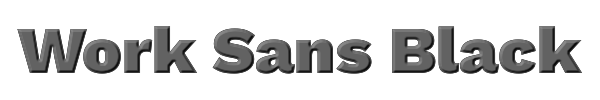 Work Sans Black 