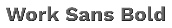 Work Sans Bold 