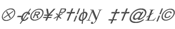 X-Cryption Italic 