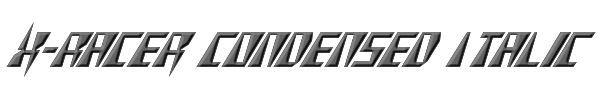 X-Racer Condensed Italic 
