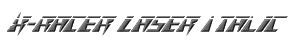 X-Racer Laser Italic 