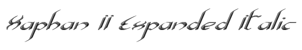 Xaphan II Expanded Italic 