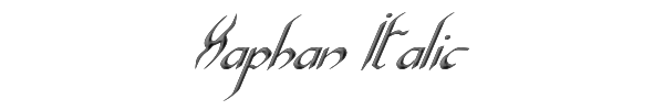 Xaphan Italic 
