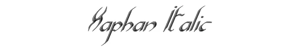 Xaphan Italic 