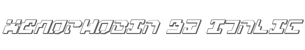 Xenophobia 3D Italic 