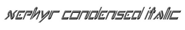 Xephyr Condensed Italic 