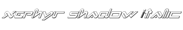 Xephyr Shadow Italic 
