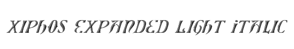 Xiphos Expanded Light Italic 