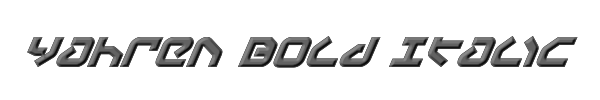 Yahren Bold Italic 