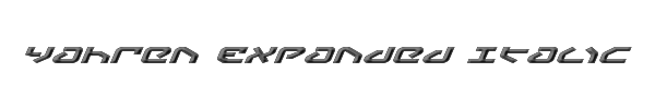 Yahren Expanded Italic 