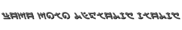 Yama Moto Leftalic Italic 