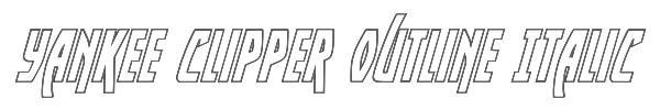 Yankee Clipper Outline Italic 