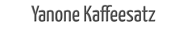 Yanone Kaffeesatz 
