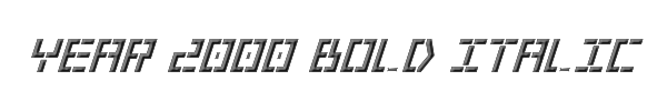 Year 2000 Bold Italic 