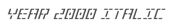 Year 2000 Italic 