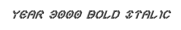 Year 3000 Bold Italic 