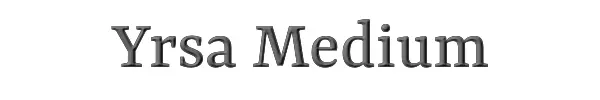 Yrsa Medium 