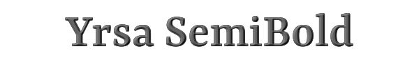 Yrsa SemiBold 