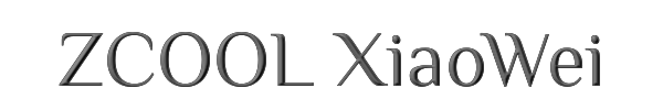 ZCOOL XiaoWei 