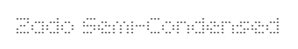 Zado Semi-Condensed 
