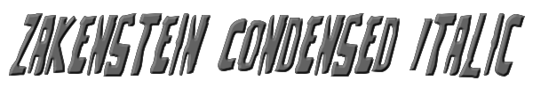 Zakenstein Condensed Italic 