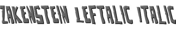Zakenstein Leftalic Italic 