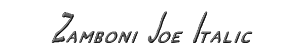 Zamboni Joe Italic 