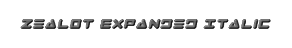 Zealot Expanded Italic 