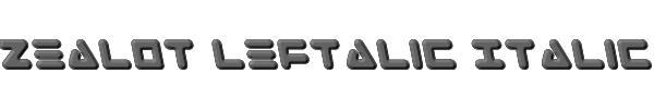 Zealot Leftalic Italic 