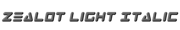 Zealot Light Italic 