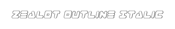 Zealot Outline Italic 