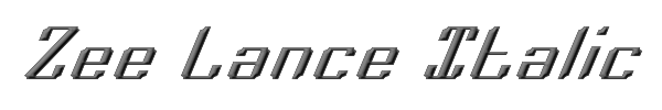 Zee Lance Italic 