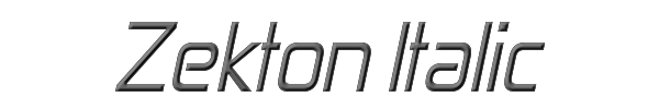 Zekton Italic 