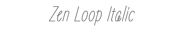 Zen Loop Italic 