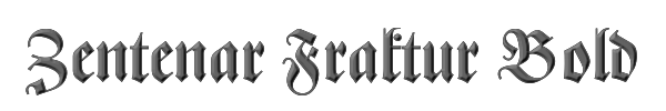 Zentenar Fraktur Bold 