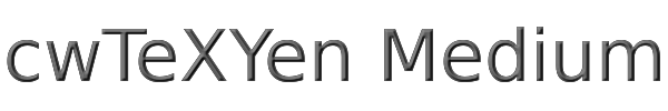 cwTeXYen Medium 