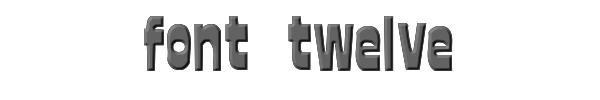 font twelve 