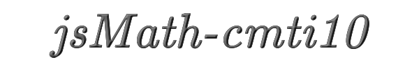 jsMath-cmti10 