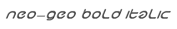 neo-geo bold italic 