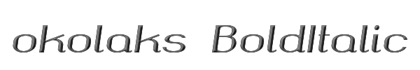 okolaks BoldItalic 