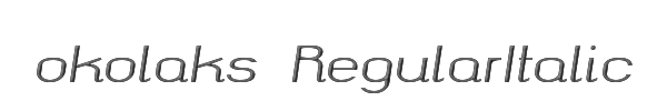 okolaks RegularItalic 