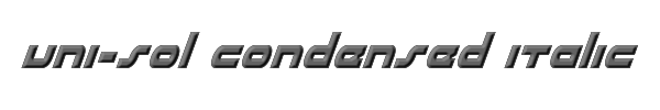 uni-sol condensed italic 