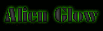 Alien Glow Anim text example