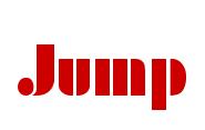 Jump text design for Kate Gosselin