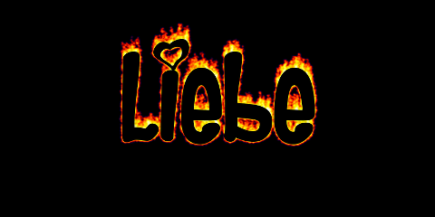 Liebe in Flammen Textbeispiel