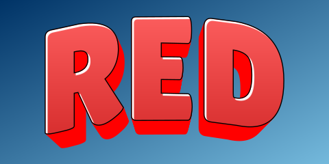 Red text example