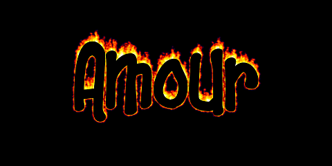 Exemple de texte L'amour en feu