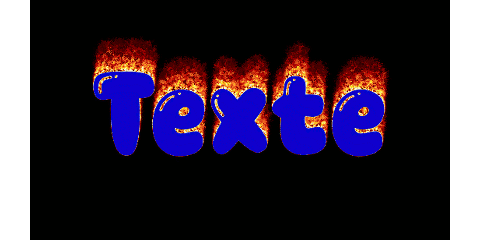 Exemple de texte Texte en feu