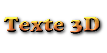Texte 3D