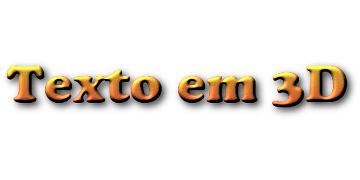 Texto em 3D